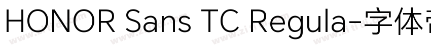 HONOR Sans TC Regula字体转换
